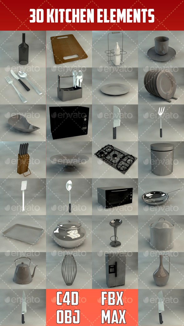 30 Kitchen Elements