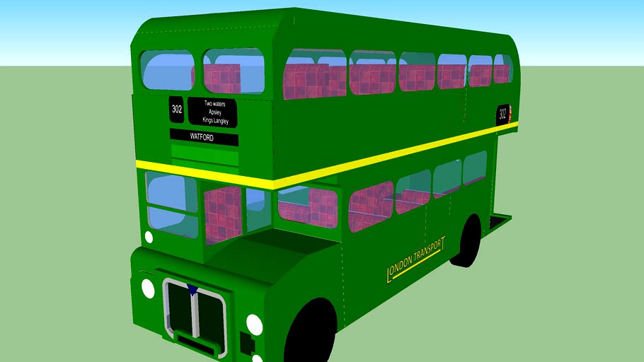 Green routemaster bus
