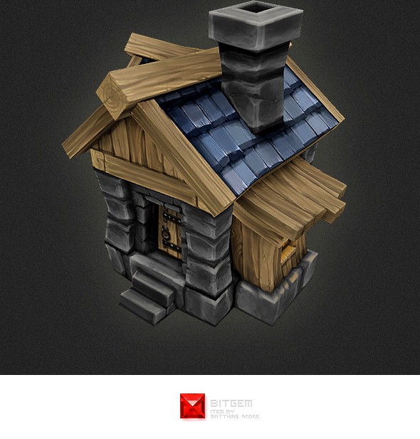 Low Poly RTS Human House