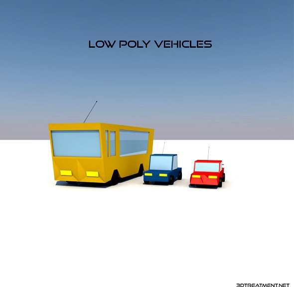 Low Poly Vehicles