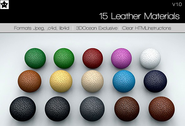 15 Leather Material Pack