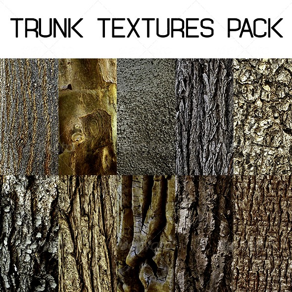 10 Bark Texture Pack