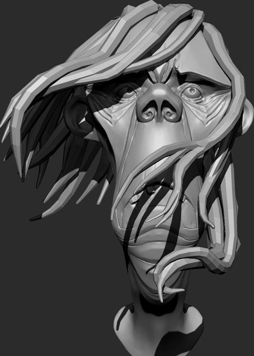 Zombie Bust Sculpt