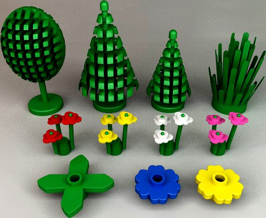 Lego Trees, Plants and Flowers