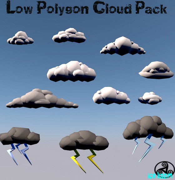 LowPolygon_Cloud_Set