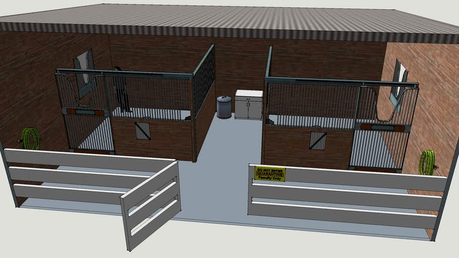 2 Stall Quarantine Shed