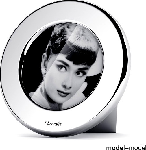 Christofle Fidelio round picture frame