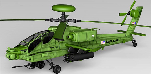 Apache 64 Fighter Helicopter