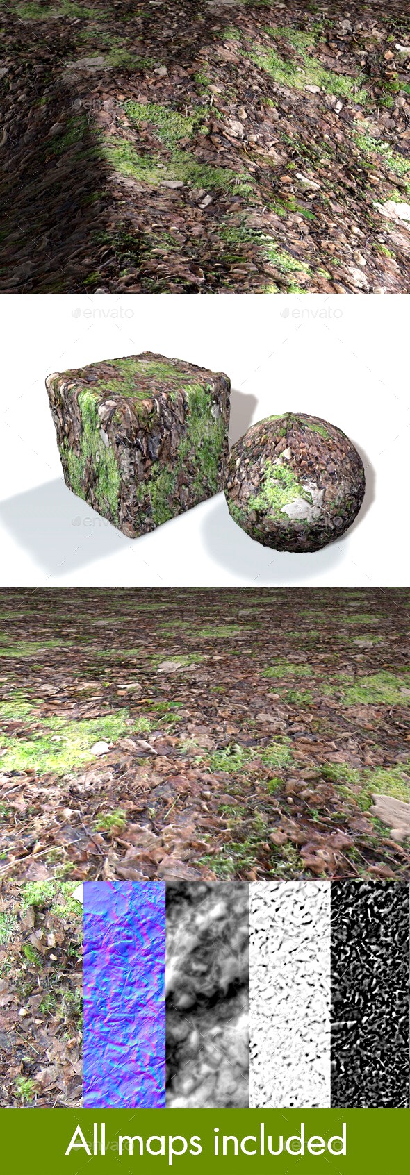 Seamless Forest Moss Texture