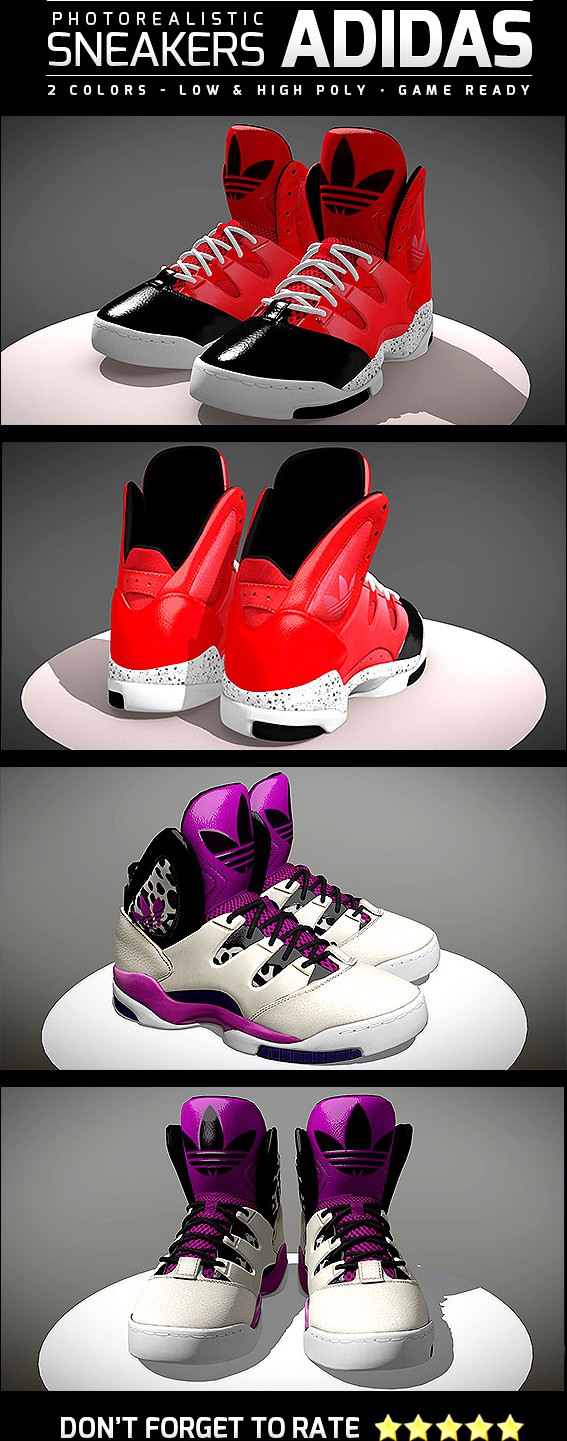 Sneakers Adidas GLC - Photorealistic