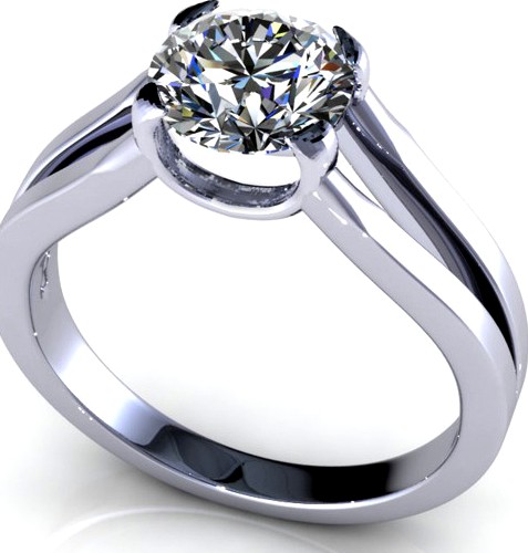 Bianco Round Diamond Ring