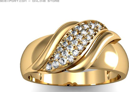 Engagement ring 3D Model