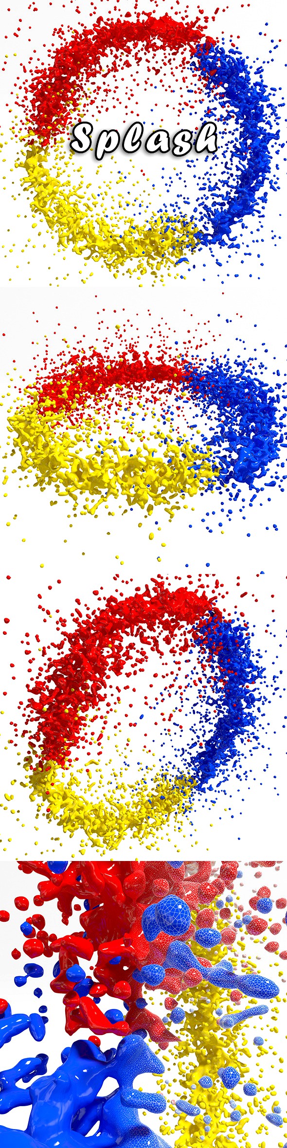 Highly detailed paint splash #4