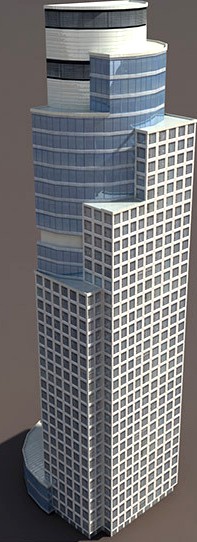 Skyscraper #2 Low Poly 3d Model