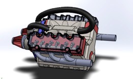 V6 Car Engine