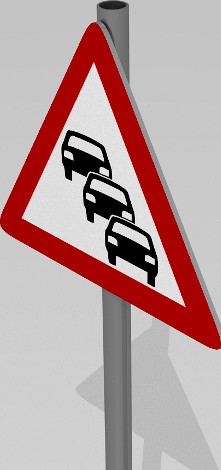 Heavy traffic sign