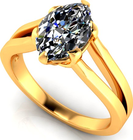 Bianco Marquise Diamond Ring
