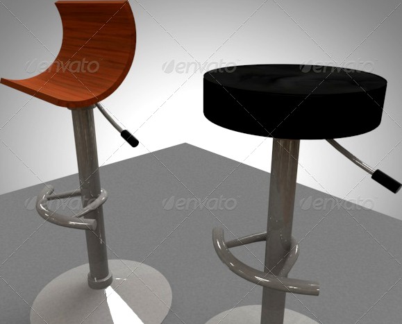 2 bar / breakfast bar stools