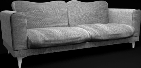 Minimalist Sofa With Jeans Texture