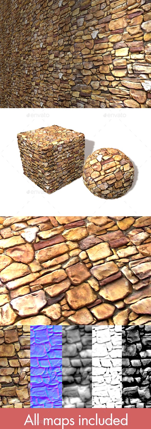 Sandstone Rock Wall Seamless Texture