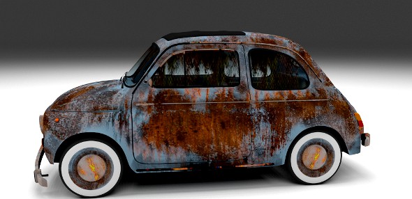 Weathered Fiat 500 Nuova