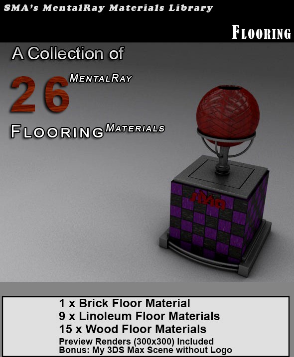 26 Flooring Materials (Mental Ray)