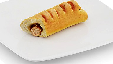 Bitten Roll with sausage