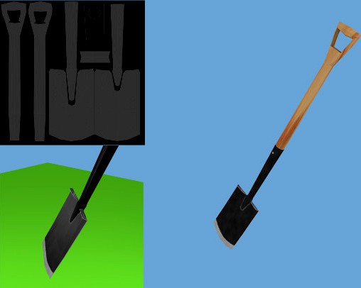 Low Poly Spade