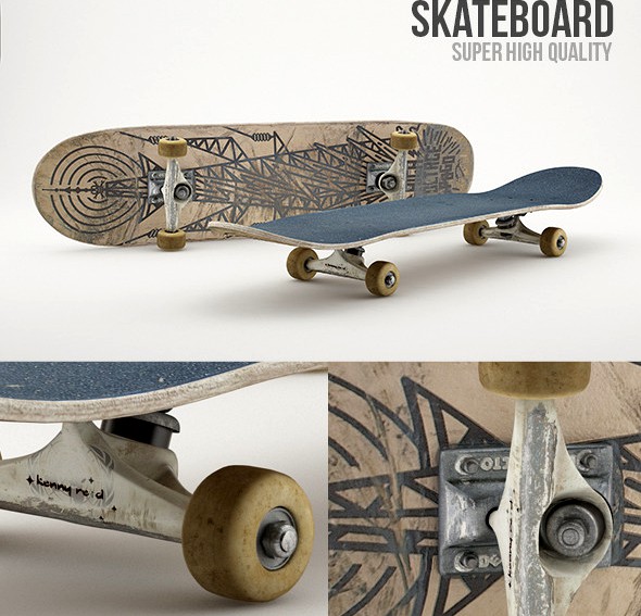 Skateboard Photorealistic