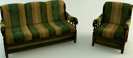 Realistic Sofa