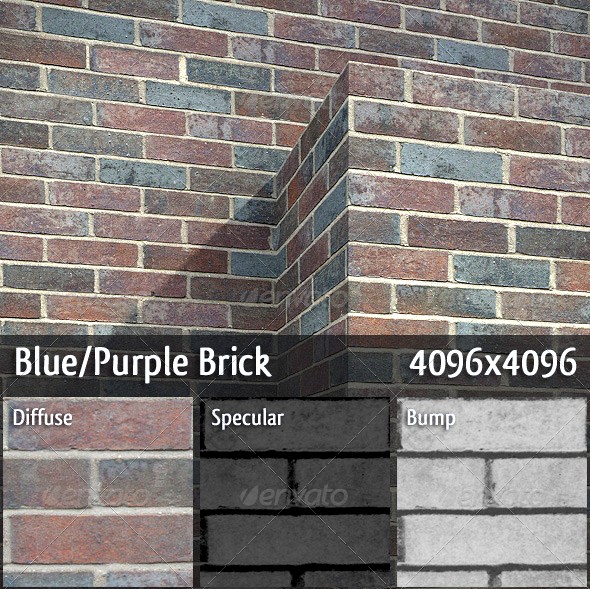 Blue/Purple Brick