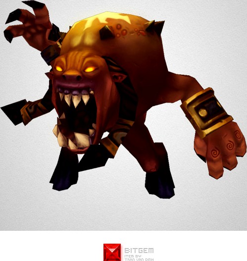 Low Poly Demon Living Bomb