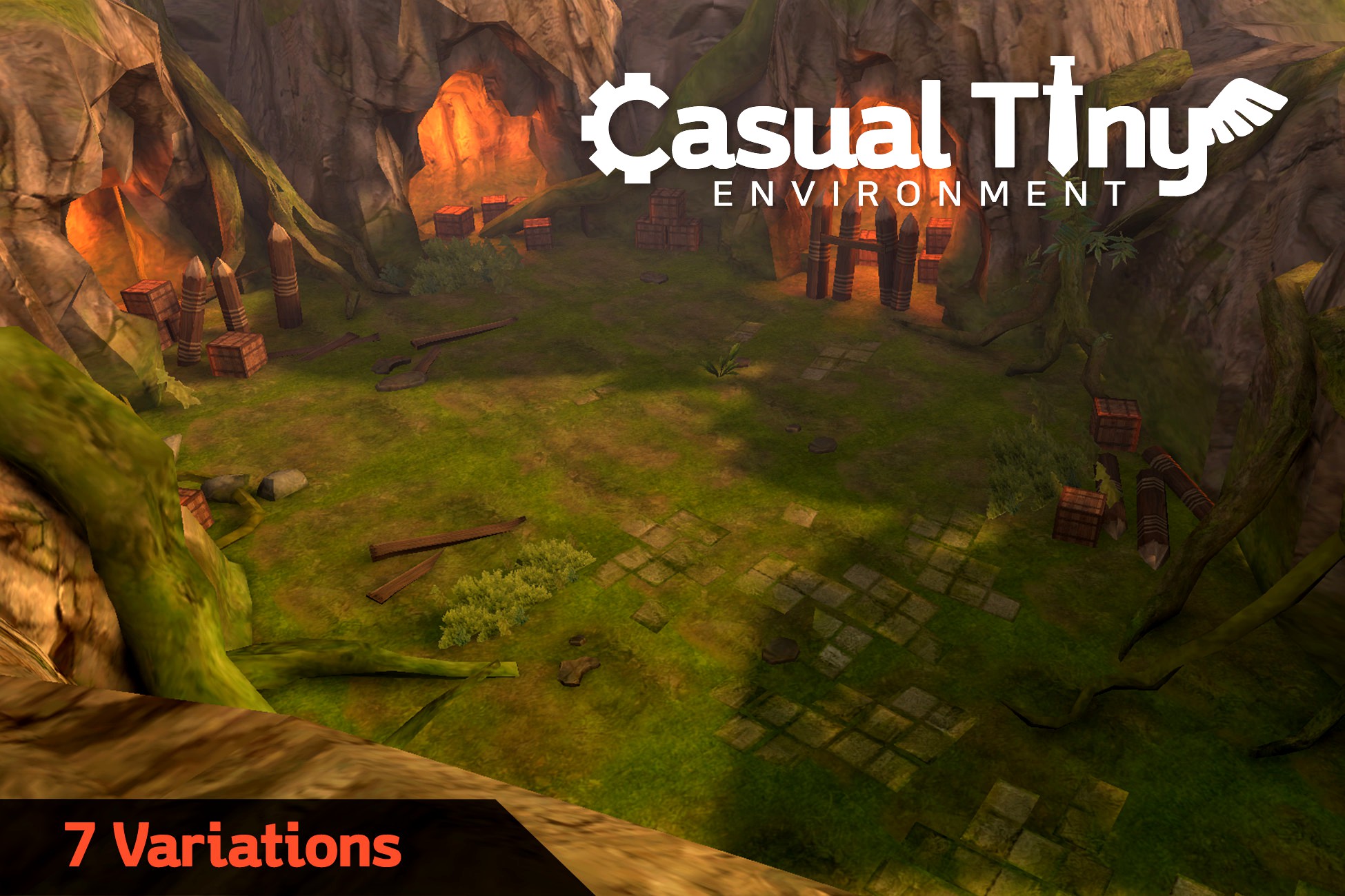 Casual Tiny Environment - Jungle Set