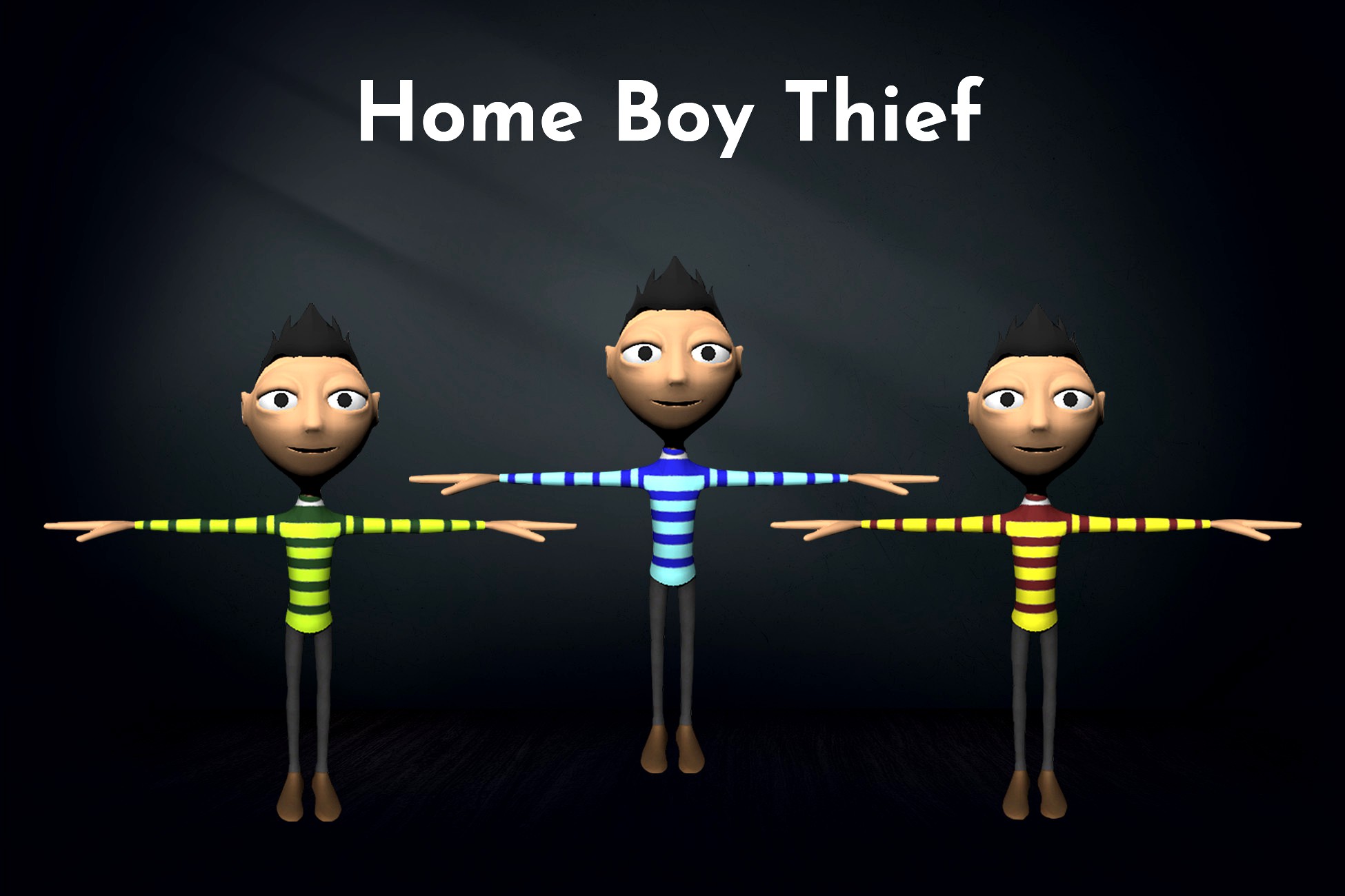 3D Thief Game Character