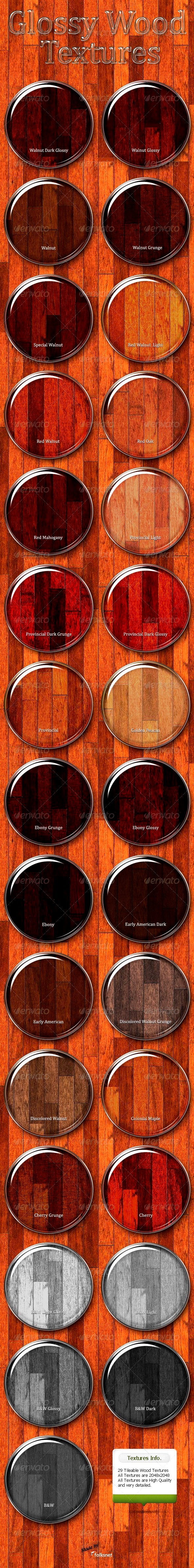 Glossy Wood Textures