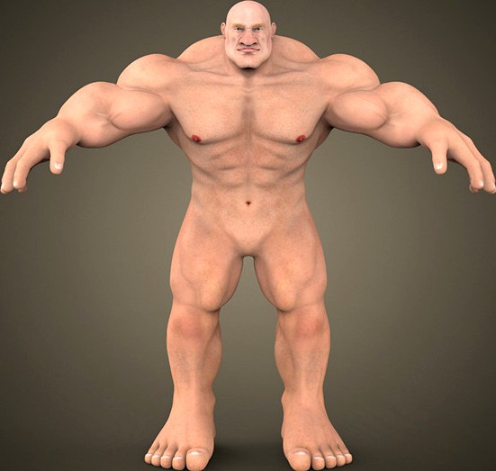 Fantasy Muscular Man