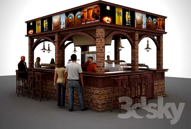 Bar counter for Pub