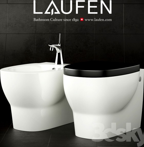 Suspended toilet and bidet Laufen Mimo