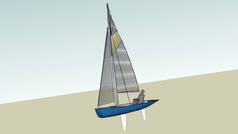 A sailing dinghy