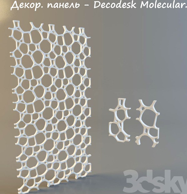 Decor. Panel-Decodesk Molecular.