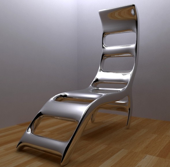 Modern chrome chair