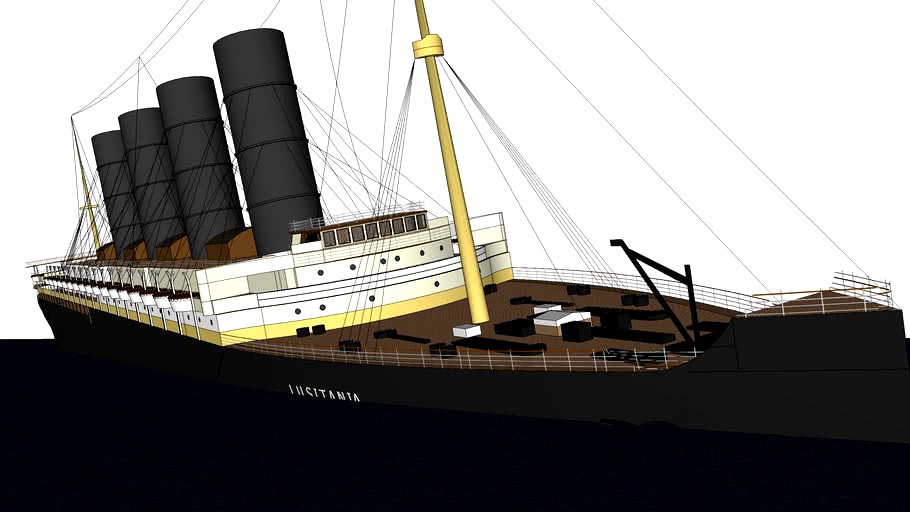 R.M.S Lusitania sinking