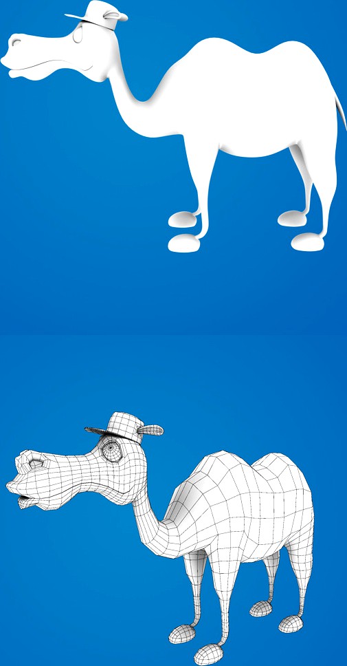 3d Cartoon Camel