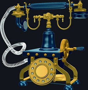 Old Model Telephone Set