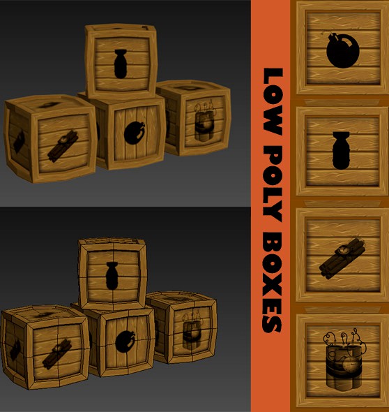 LOW POLY BOXES
