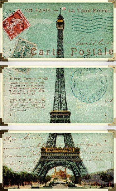 Uttermost. Eiffel Tower Carte Postale S3