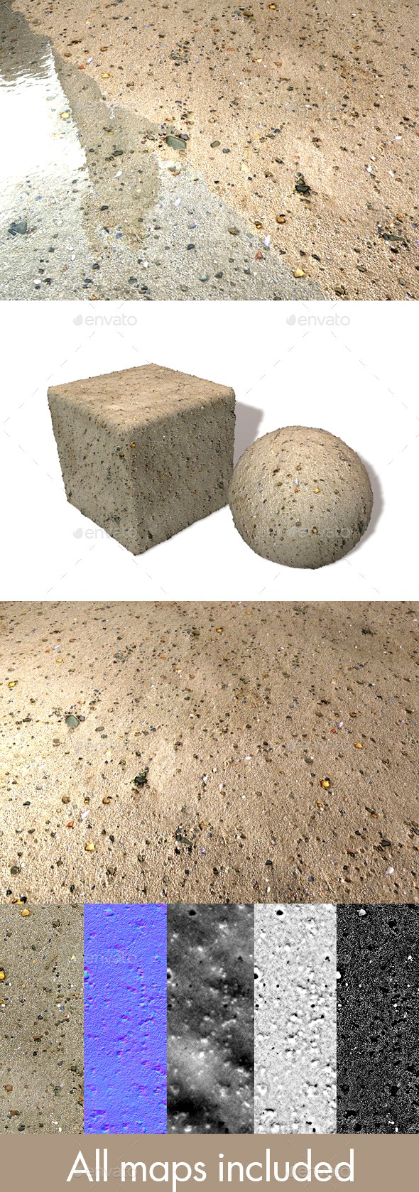 Sand and Small Stones Seamless Texture