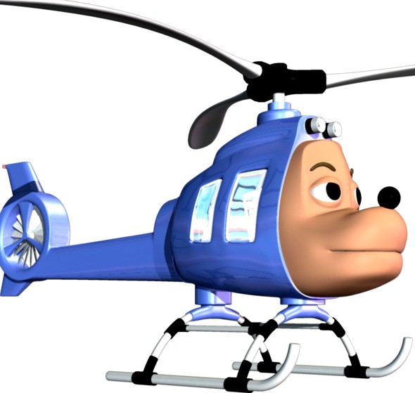 Cartoon Helicopter