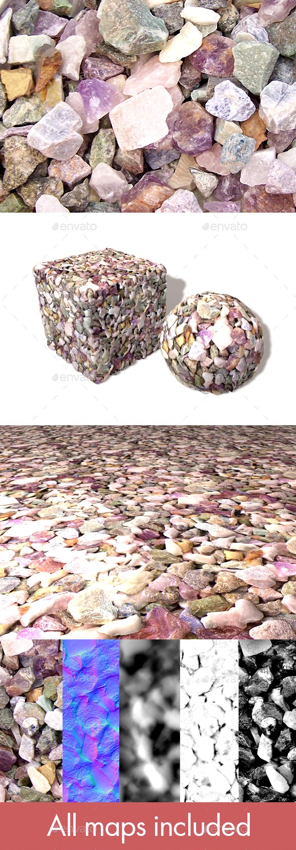 Colourful Stones Seamless Texture