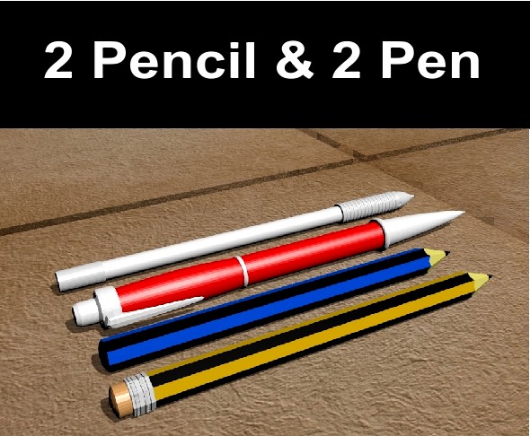 2 Pencil and 2 Pen Pack